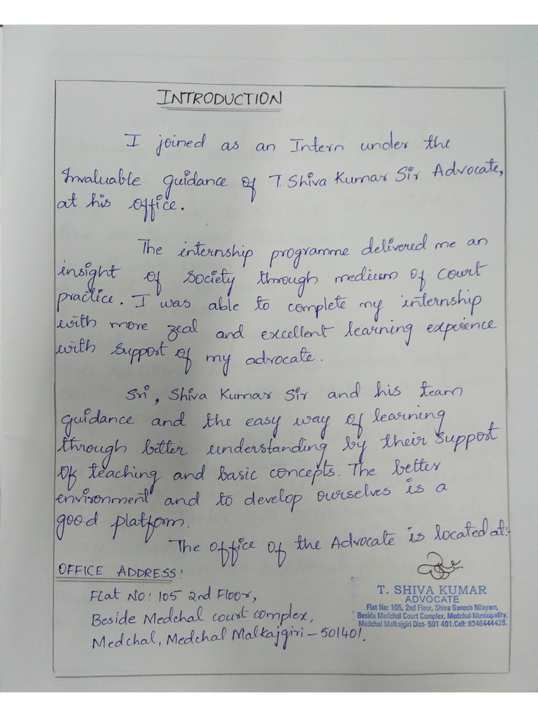 3rd Sem Internship Diary | PDF