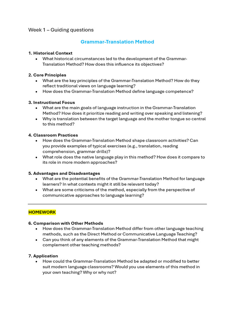 Week 1 - Guiding Questions | PDF