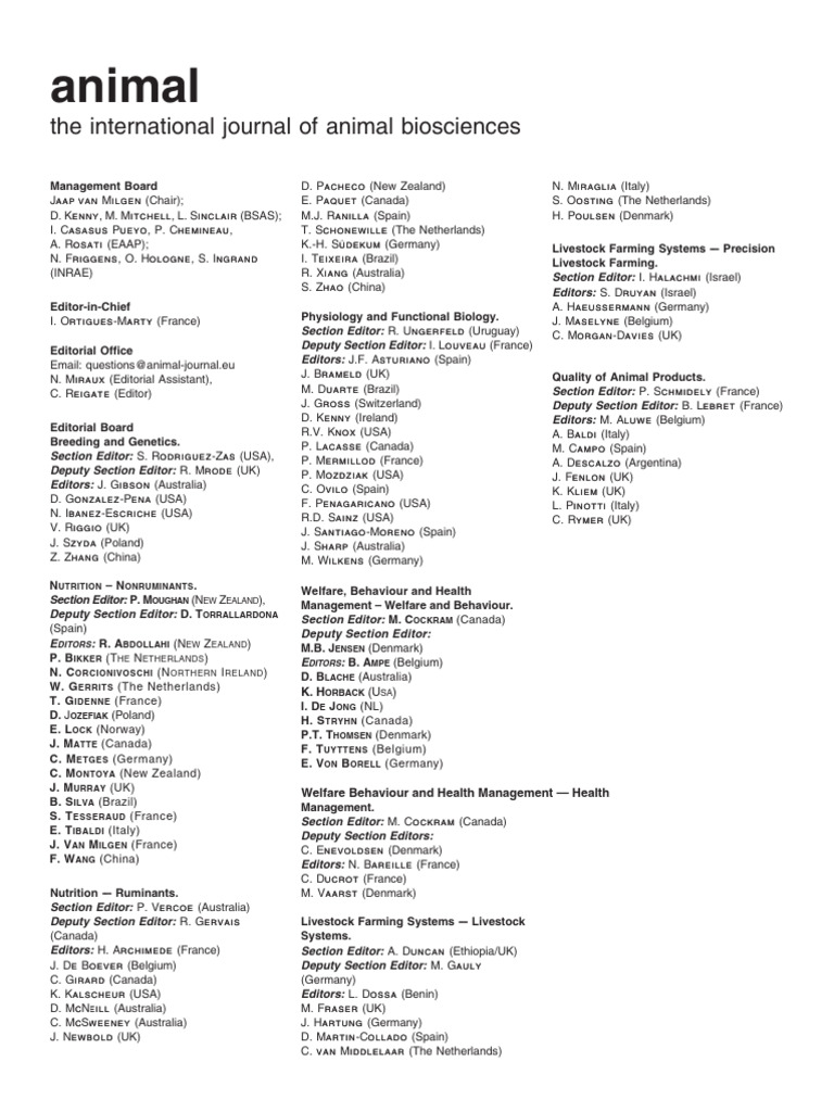 International Journal of Animal Biosciences | PDF