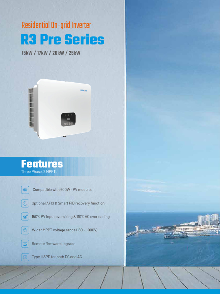 R3 Pre Series Datasheet10 | PDF | Manufactured Goods | Power Engineering