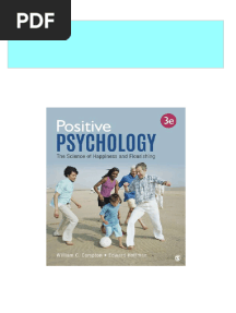 PDF Positive Psychology: The Science of Happiness and Flourishing 3rd Edition William C. Compton download