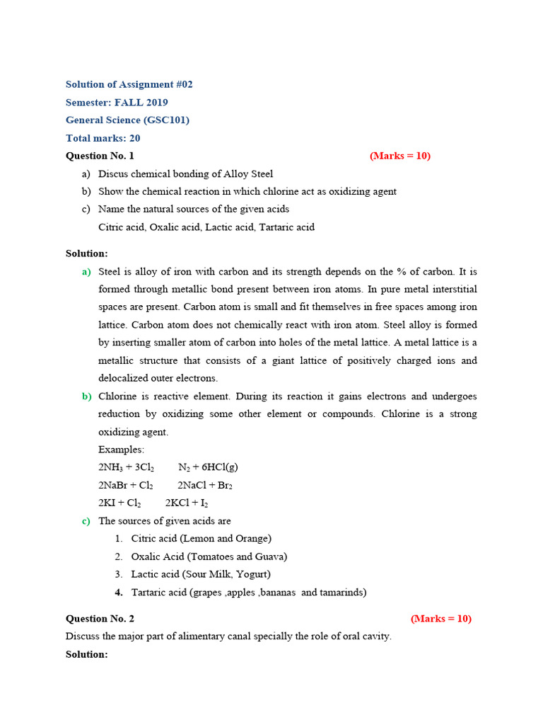 old assignment of GSC101 course | PDF | Blood Type | Endoplasmic Reticulum