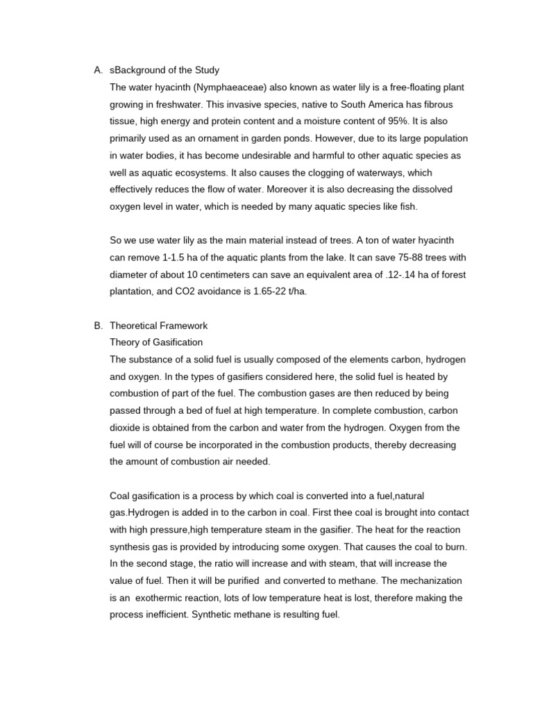 Thesis Grp 10 Pdf Fuels Gasification