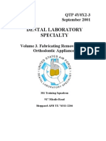 US Air Force Course AFQTP 4Y0X2-3 - Dental Laboratory-Fabricating Removable and Orthodontic Appliances