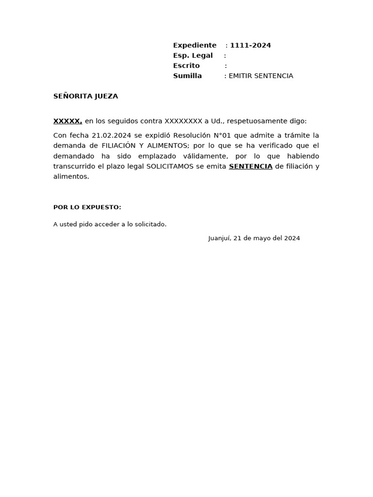 Emitir Sentencia | PDF