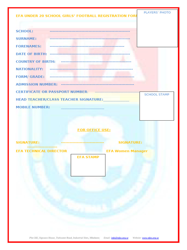 Registration Form | PDF