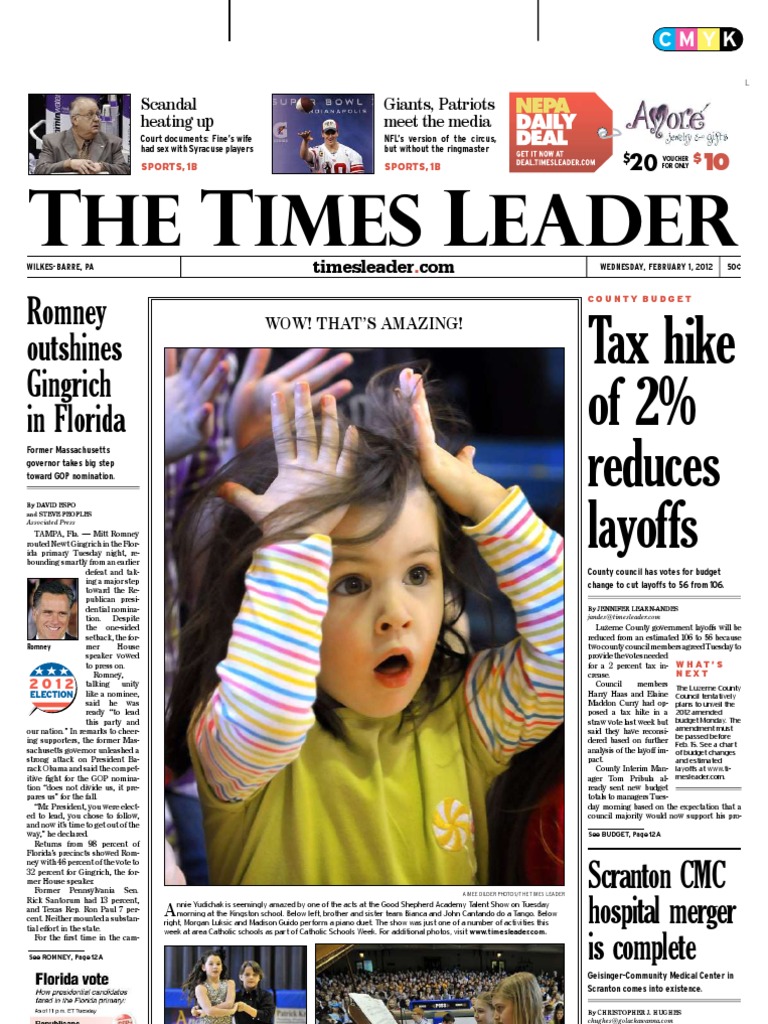 Times Leader 02-01-2012 PDF Federal Emergency Management Agency Payroll image