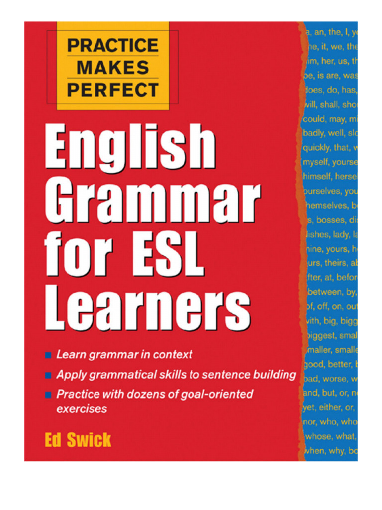 English Grammar For ESL Learners | PDF