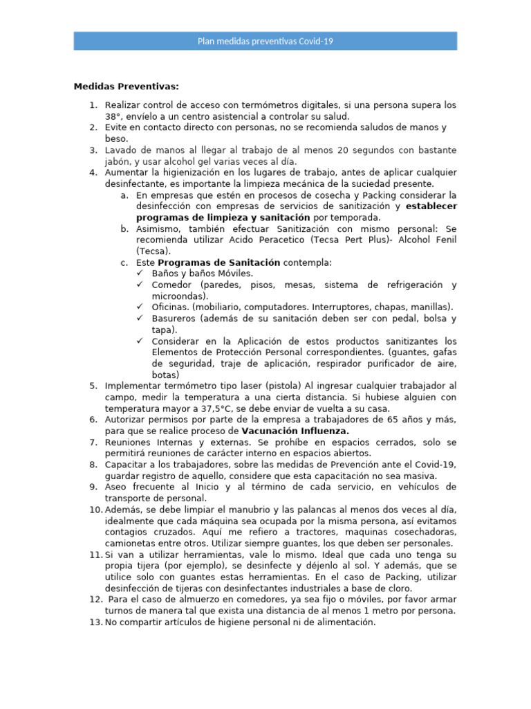 Medidas Preventivas Covid | PDF | Lavado de manos | Higiene