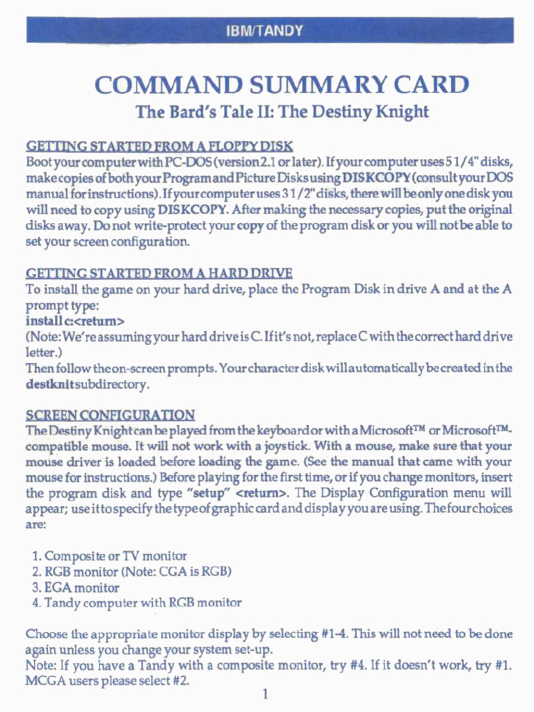 The Bard's Tale II | PDF