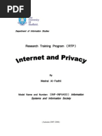 Fadhli Meshal - Internet and Privacy