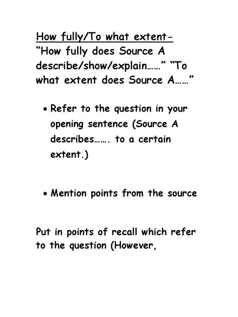 Analyzing Source A's Description Extent | PDF