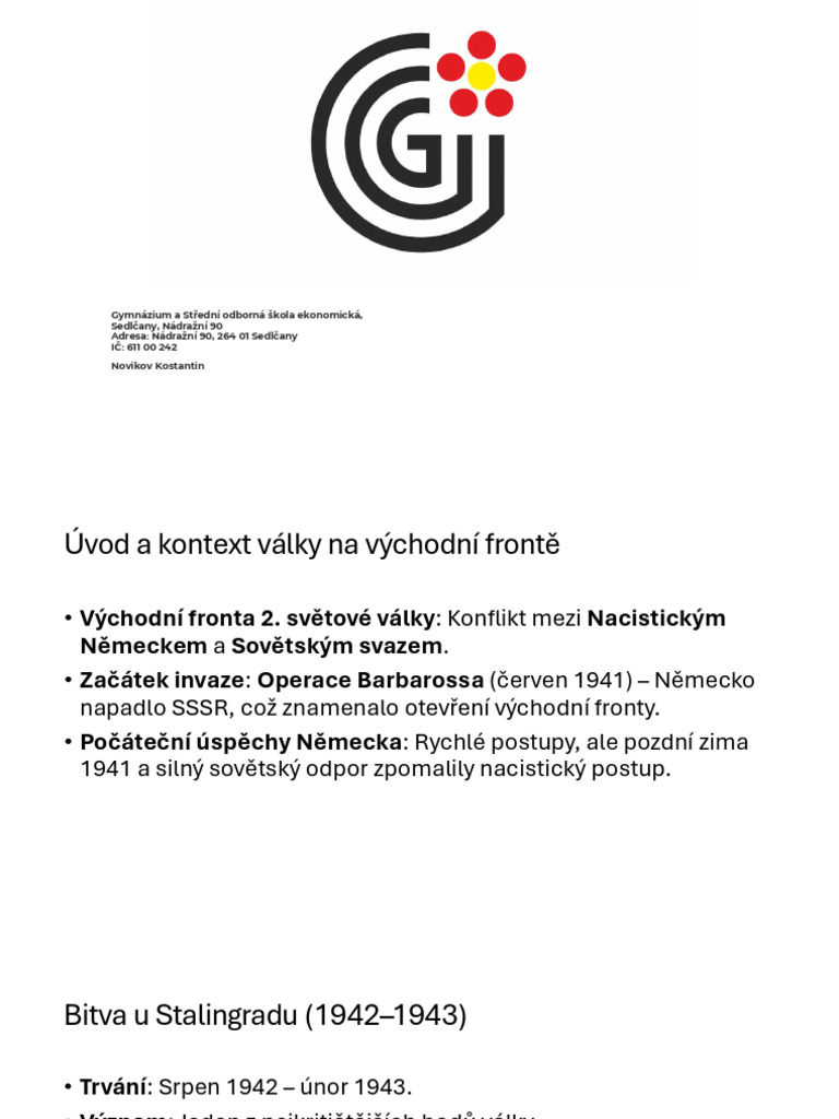 Novikov Přelom Ve Válce Východní Fronta 1942-43 | PDF