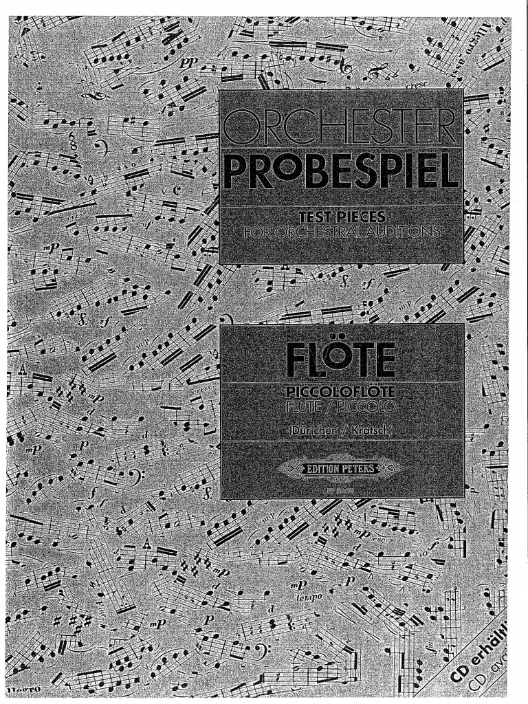 オケスタ　ORCHESTER PROBESPIEL FLÖTE Orchester Probespiel - Flote | PDF
