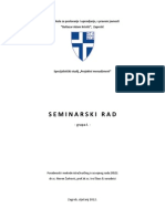 Seminar Ski Rad - R&D I Tehnicke Znanosti - Arhitektura I Gradevinarstvo