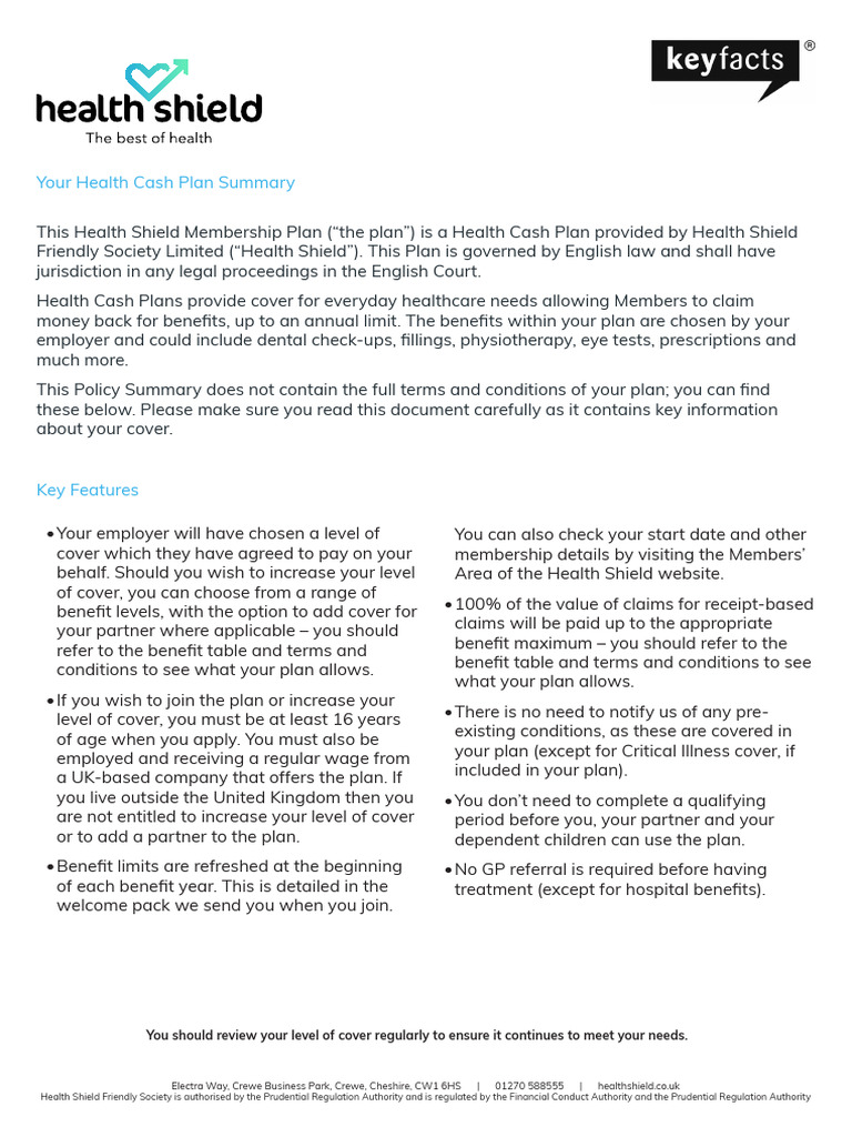 Health Shield Membership Overview | PDF | Cancer | Fraud