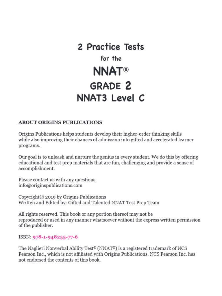 NNATC-Two+Tests+-FINAL+PDF-+submitted+to+Amazon | PDF | Shape | Matrix ...