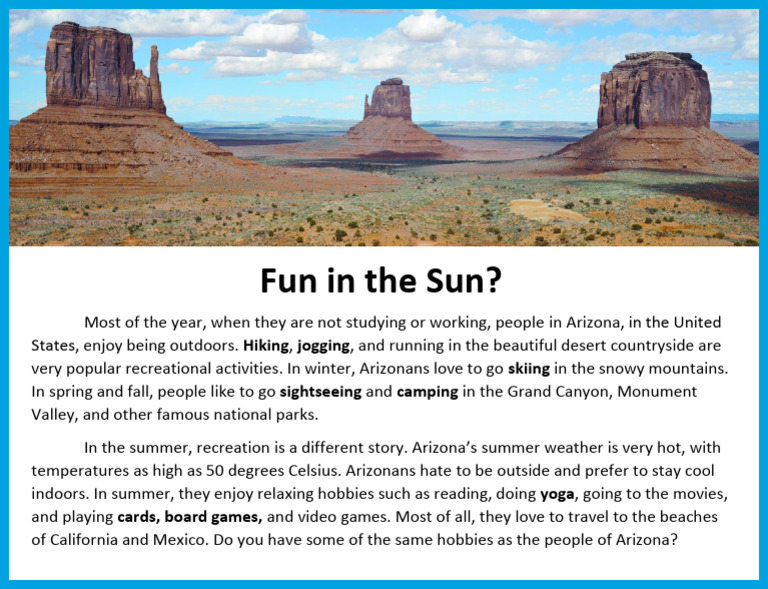 BLS 6.3a Recreation Reading | PDF