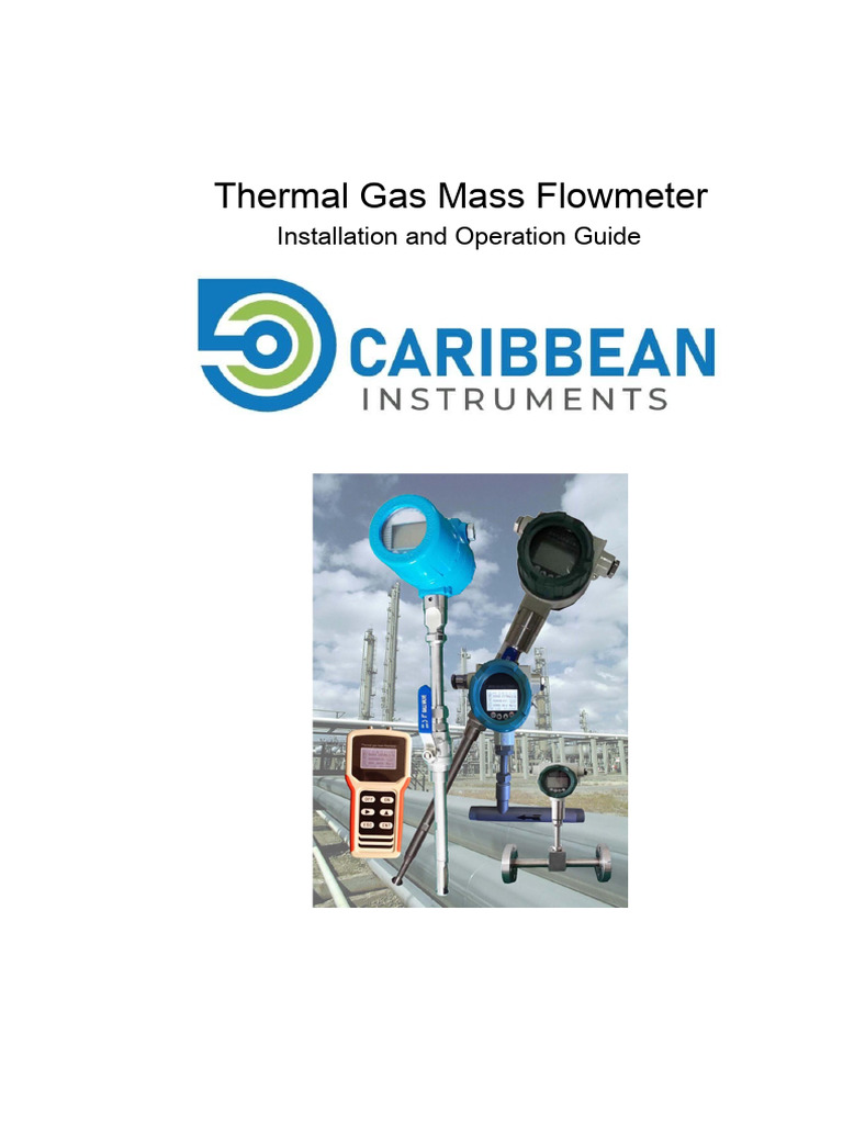 Thermal Mass Flowmeter Installation Guide | PDF | Flow Measurement ...