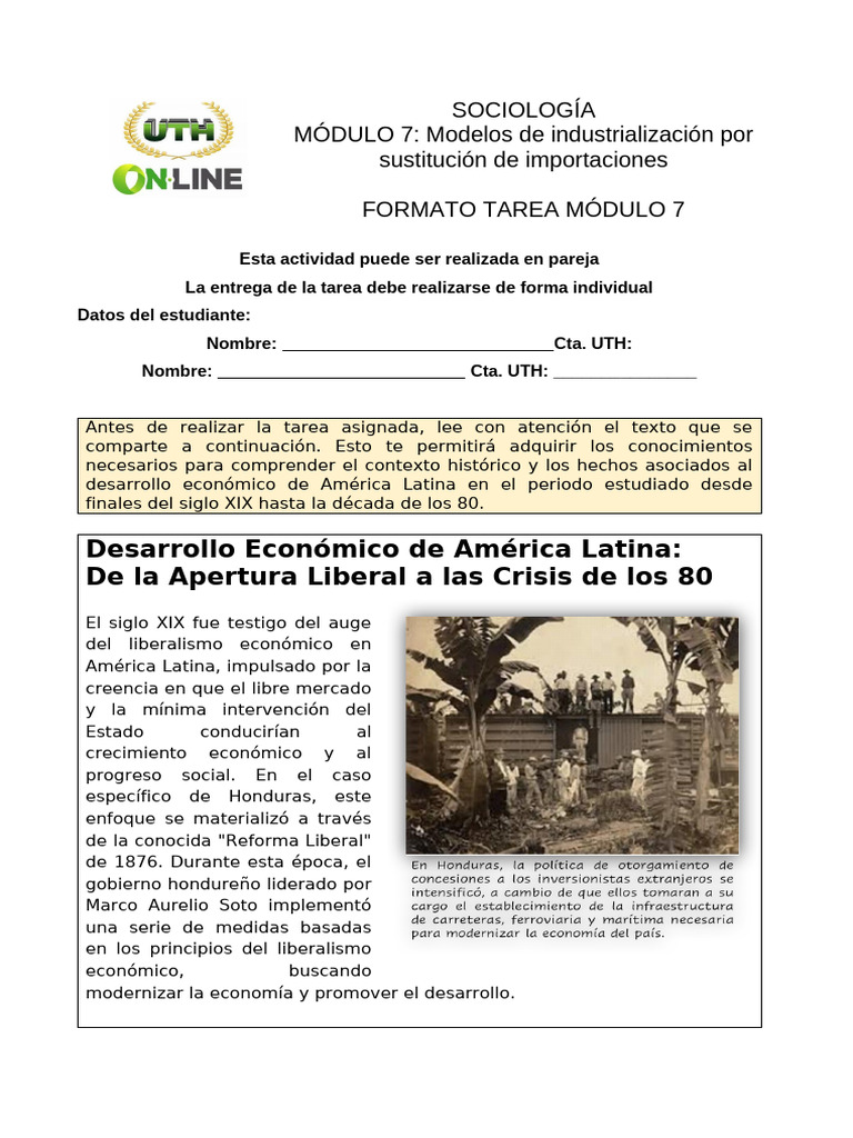 Formato Tarea Modulo #7 | PDF | Macroeconómica | Economía mundial