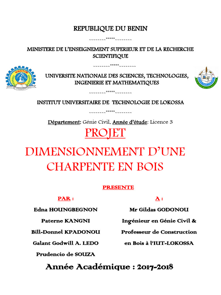 Dimensionnement de charpente en bois | PDF