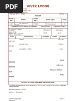 Hotel Boarding Bill Ns