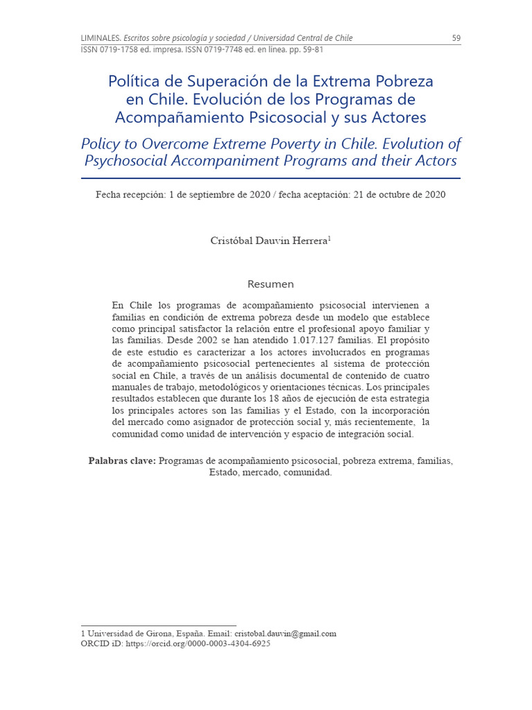 Politica de Superacion de La Extrema Pob-106205270 | PDF | Pobreza ...