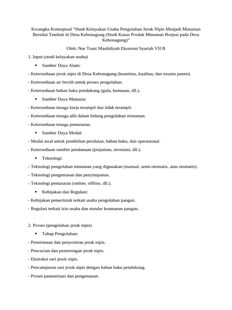 Kerangka Konseptual | PDF