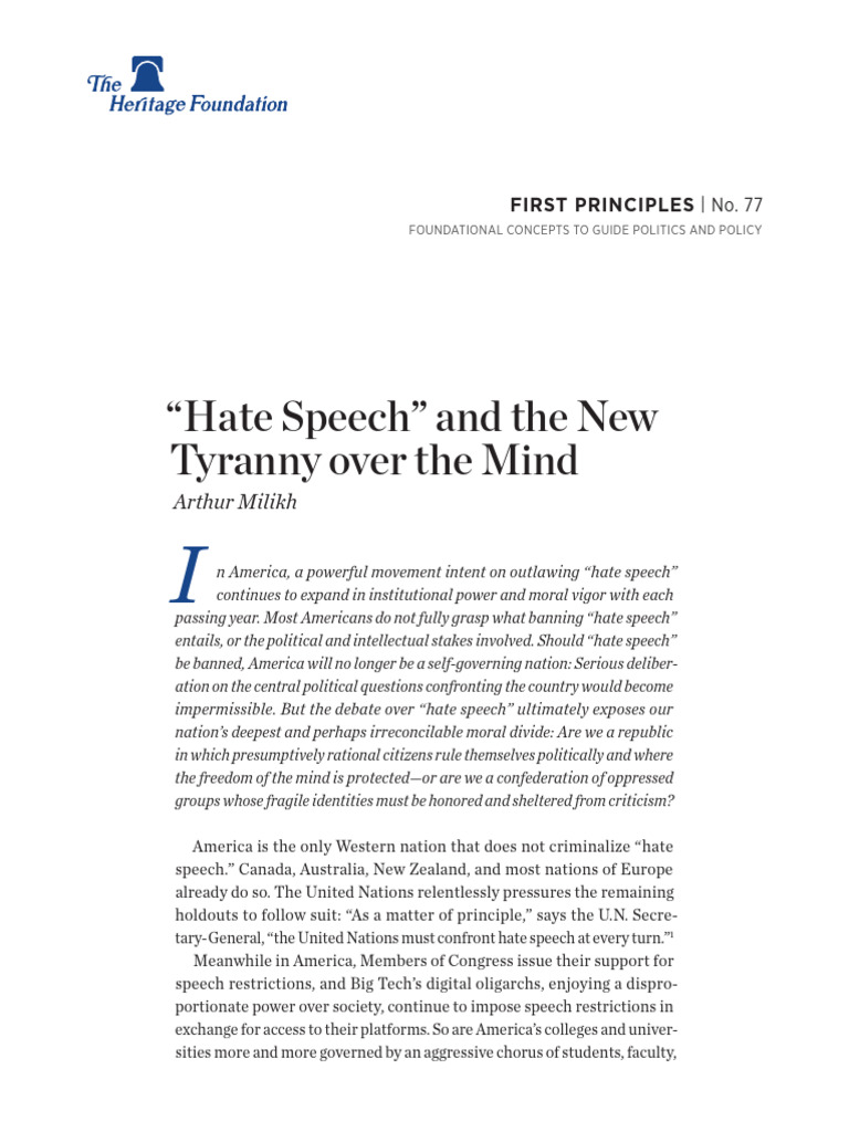 FP 77 | PDF | Hate Speech | Hatred