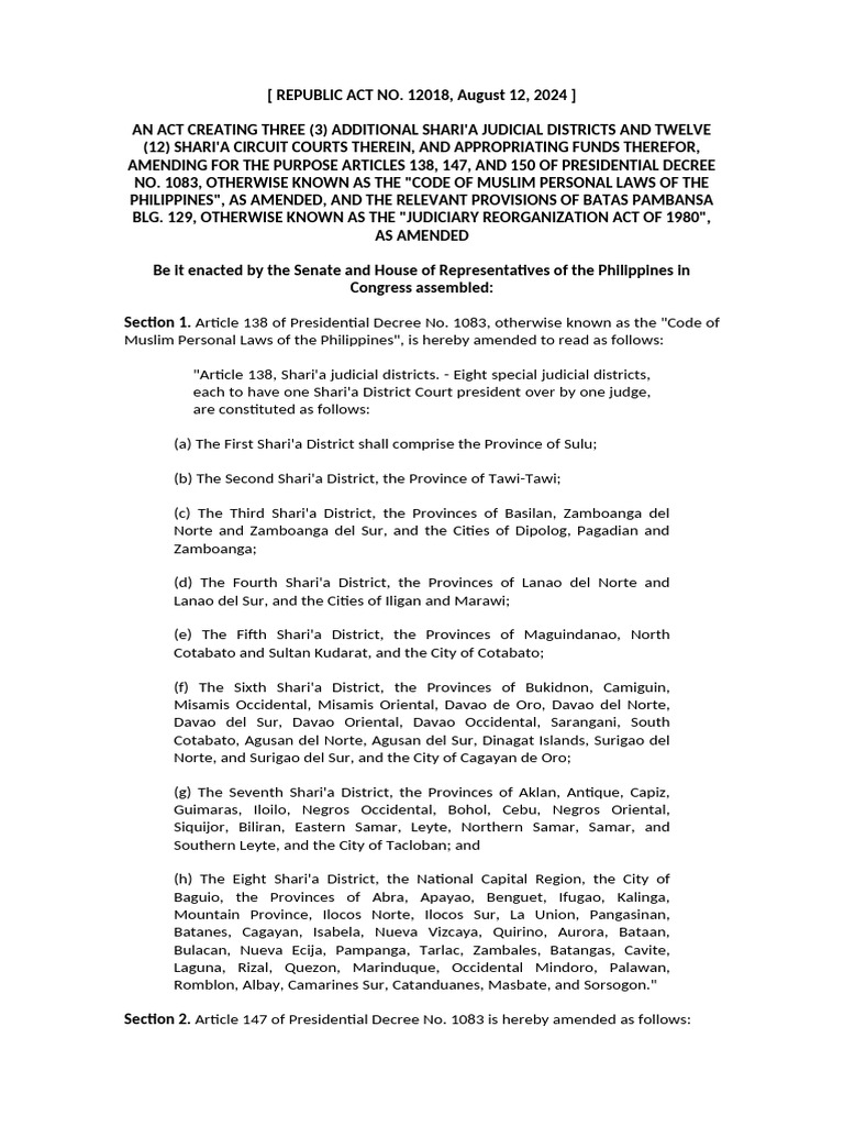 SHARIAH COURTS | PDF | Separation Of Powers | Justice