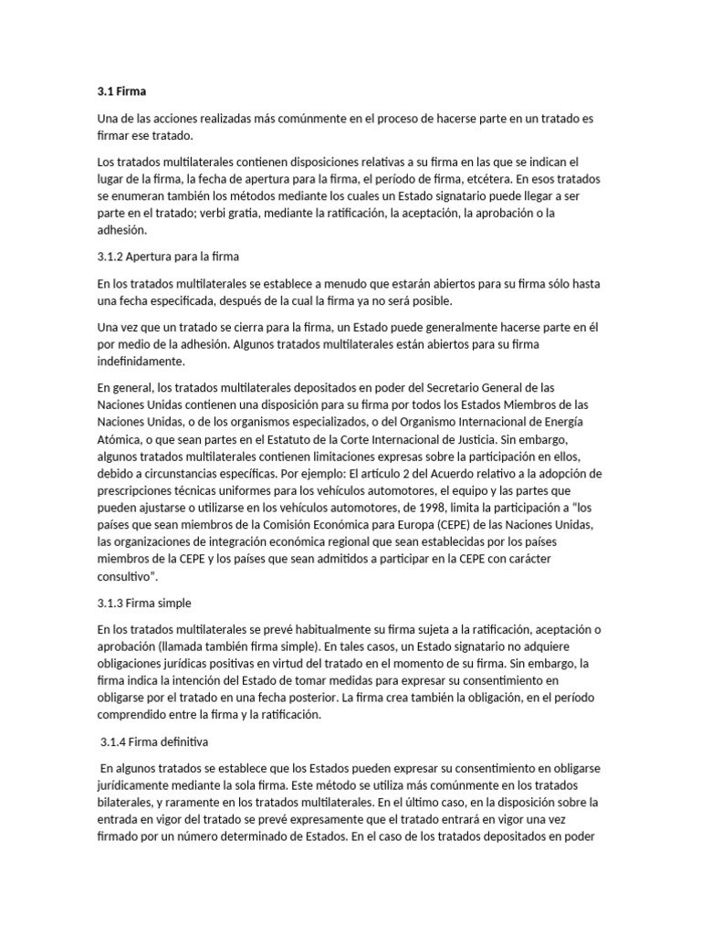 Participacion Tratados | PDF | Tratado | Convenio europeo de derechos ...