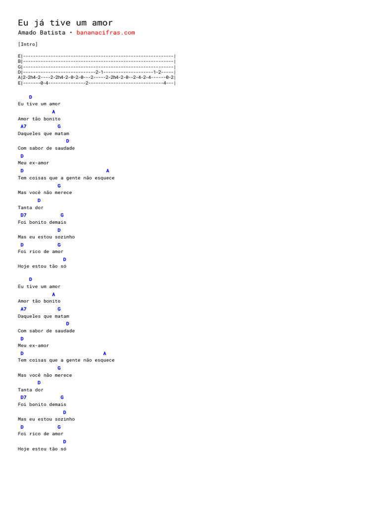 Letra da Música 