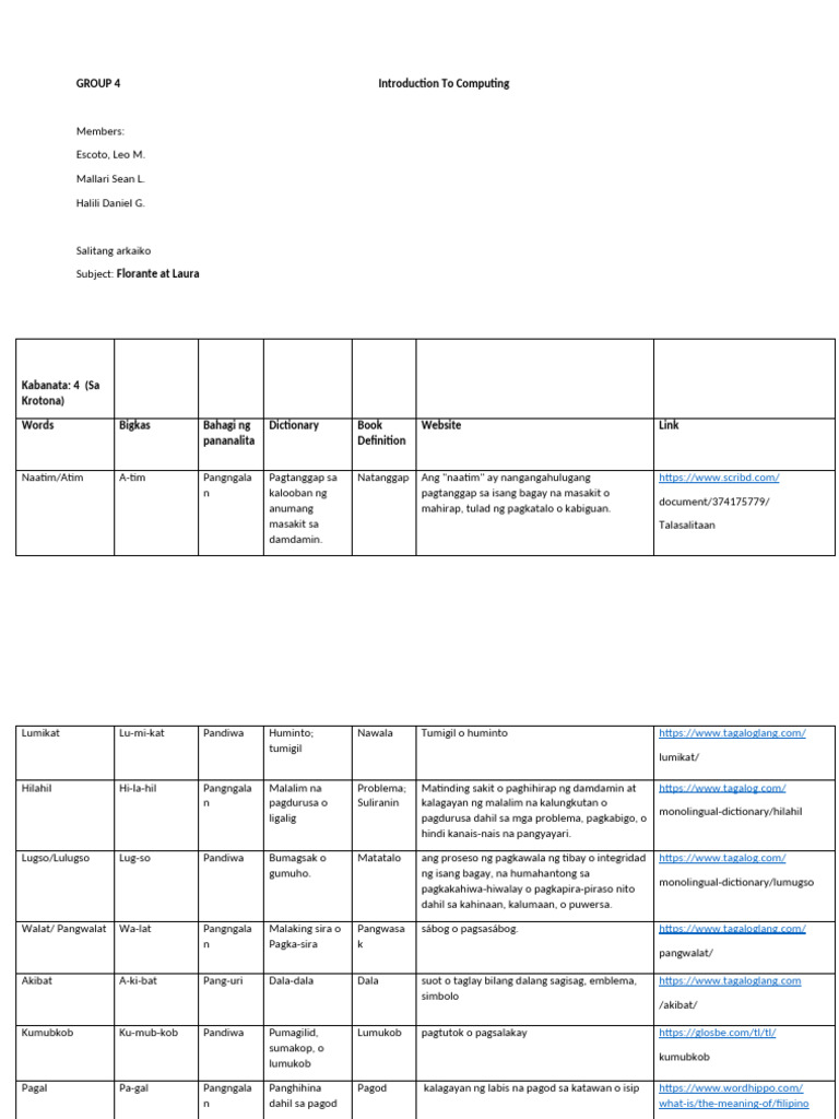 Group 4 | PDF