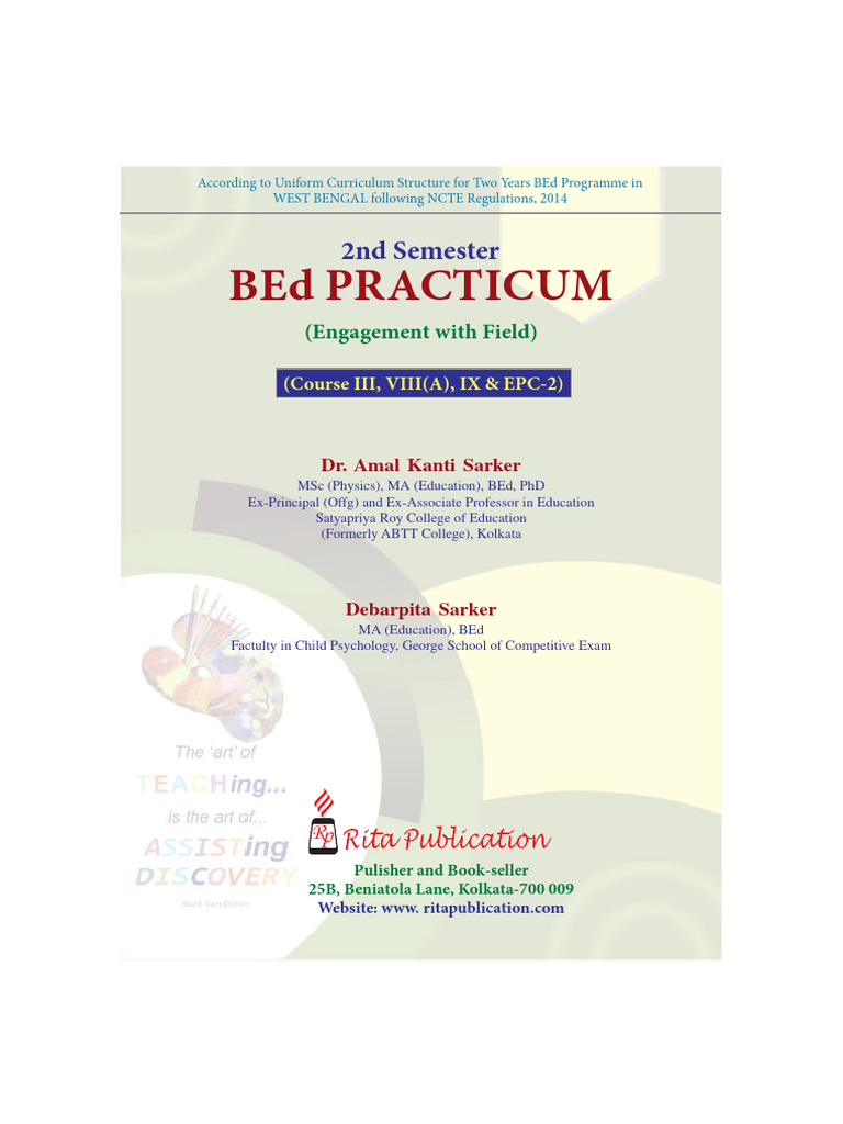 BEd 2nd Semester Practicum Guide | PDF | Curriculum | Educational ...