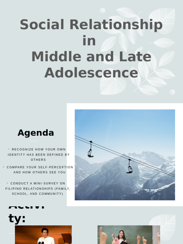 Social Relationship in Middle and Late Adolescence | PDF | Leadership ...