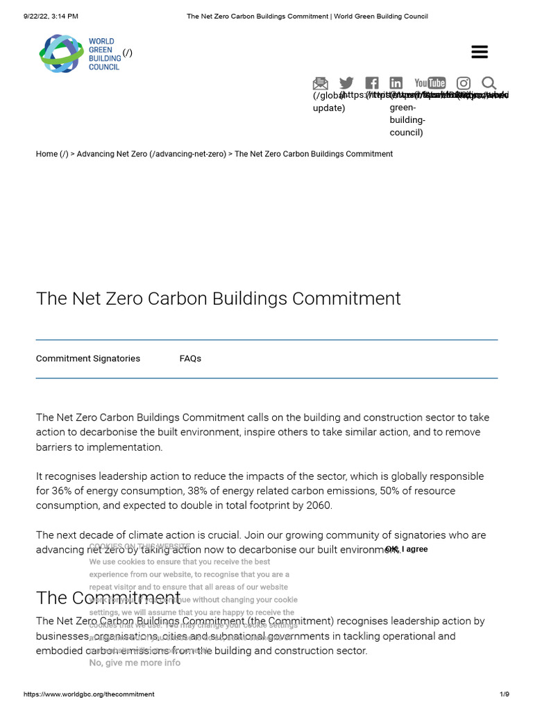 Picture of The Net Zero Carbon Buildings Commitment - World Green Building Council ...