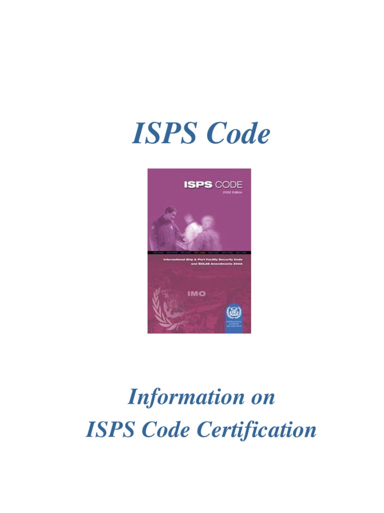 Information On ISPS Code Certification | PDF | Technology & Engineering
