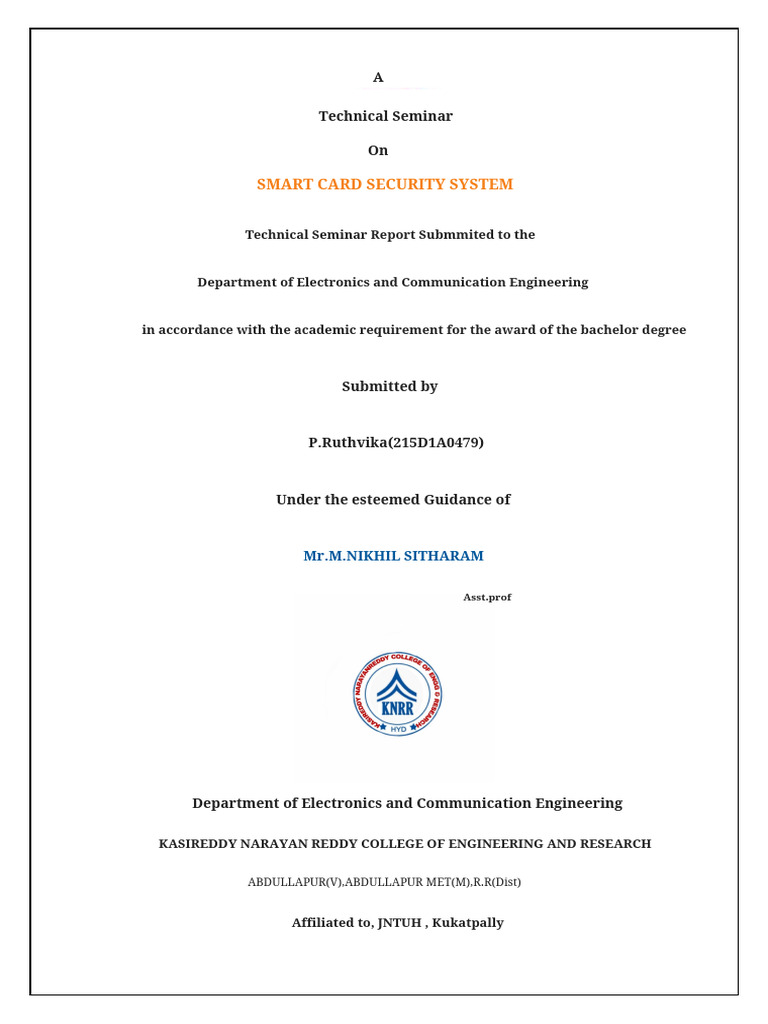 Smart Card Security System Overview | PDF | Smart Card | Read Only Memory