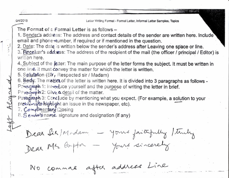 Business Letter Format | PDF