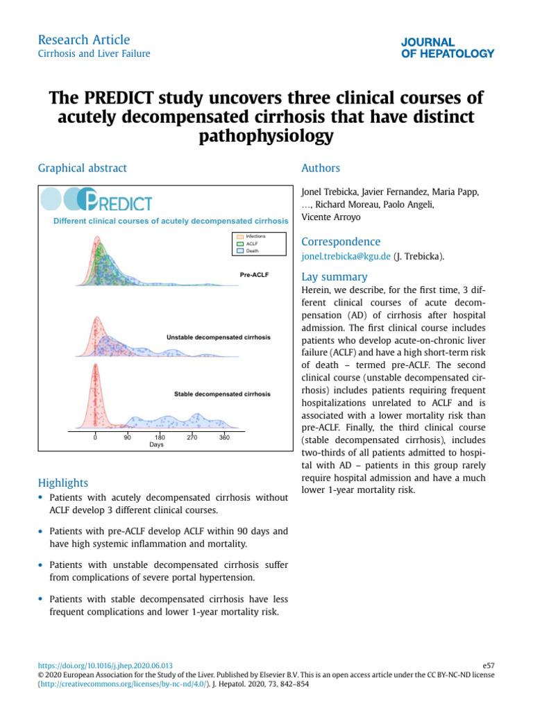 The PREDICT study uncovers three clinical courses of acutely ...