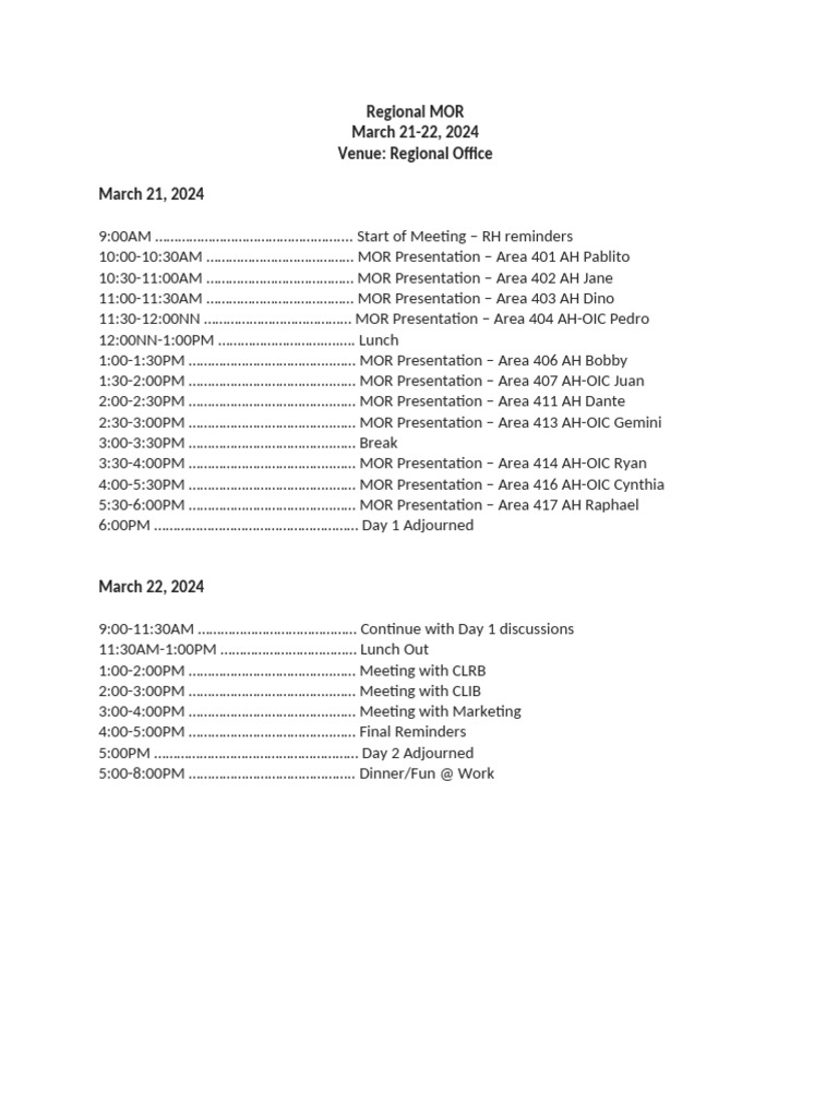 Regional MOR | PDF