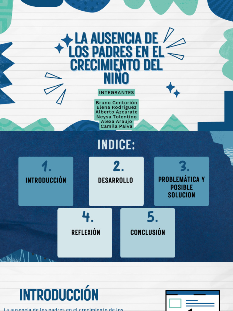 La Ausencia de Los Padres en El Crecimiento Del Niño | PDF | Las ...