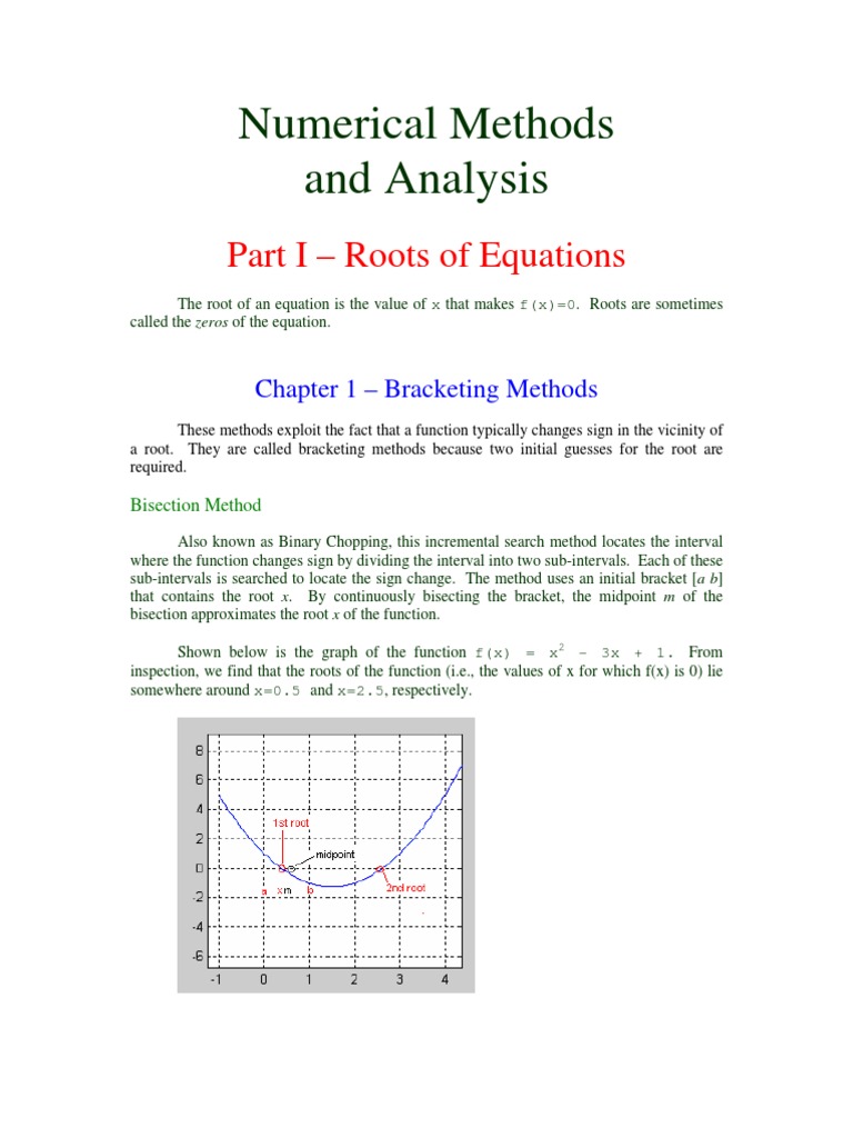 Roots of Equations: Numerical Methods | PDF | Matrix (Mathematics ...