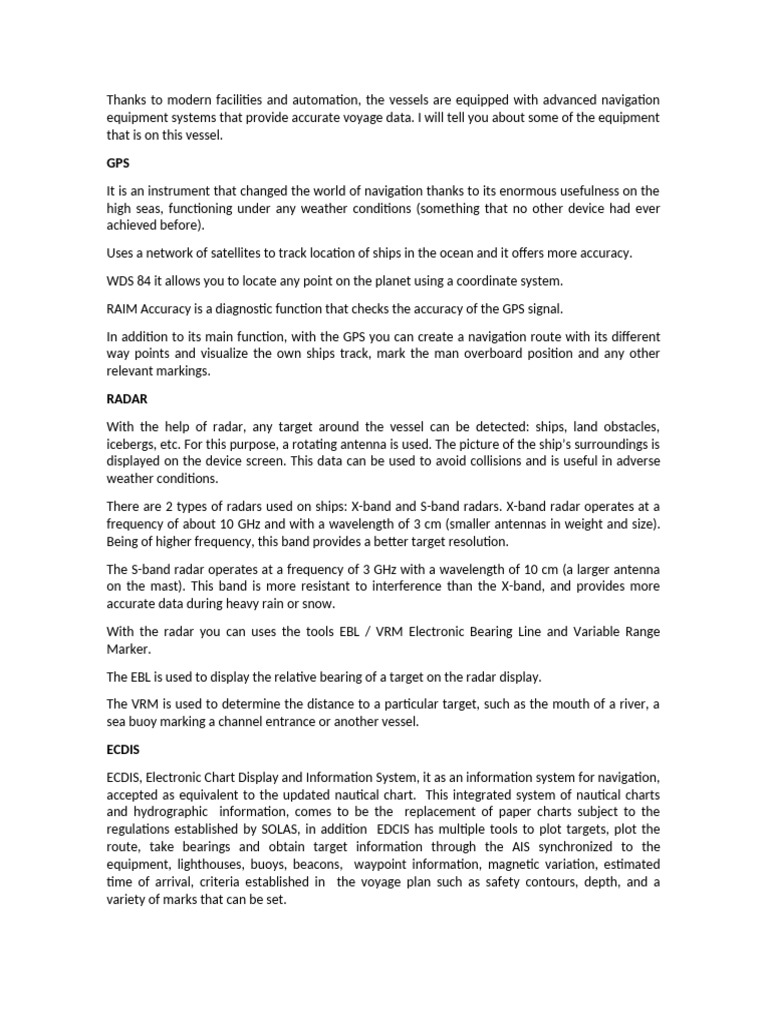 Expo | PDF | Radar | Navigation