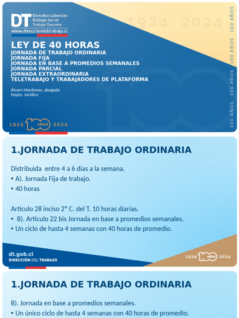 40 Horas - Temas Varios | PDF | Tiempo de trabajo | Derecho laboral