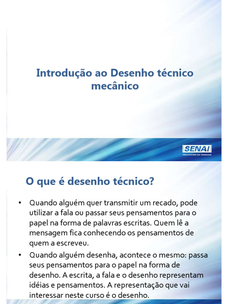 Introdução Ao Desenho Técnico Mecânico - Aula 01 | PDF | Linha ...