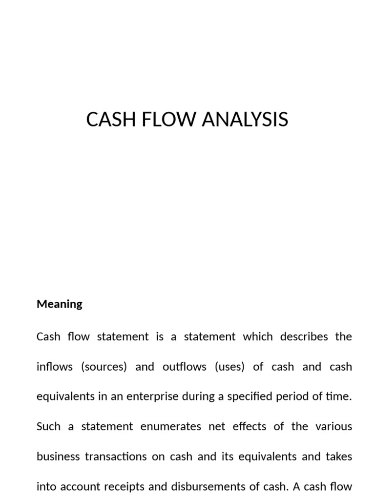 Cash Flow Analysis | PDF | Debt | Expense