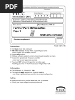 VCE Mathematical Methods Formula Sheet | PDF | Area | Mathematics