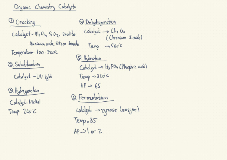 Organic Chem Catalysts | PDF