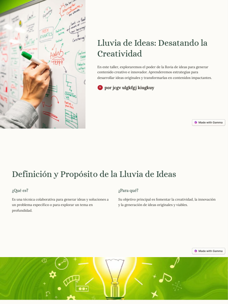 Lluvia de Ideas Desatando La Creatividad | PDF | Creatividad | Diseño